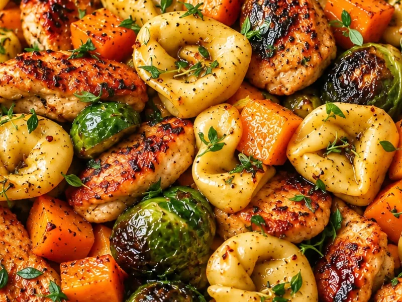 Cozy Autumn Chicken Dinner with Roasted Vegetables