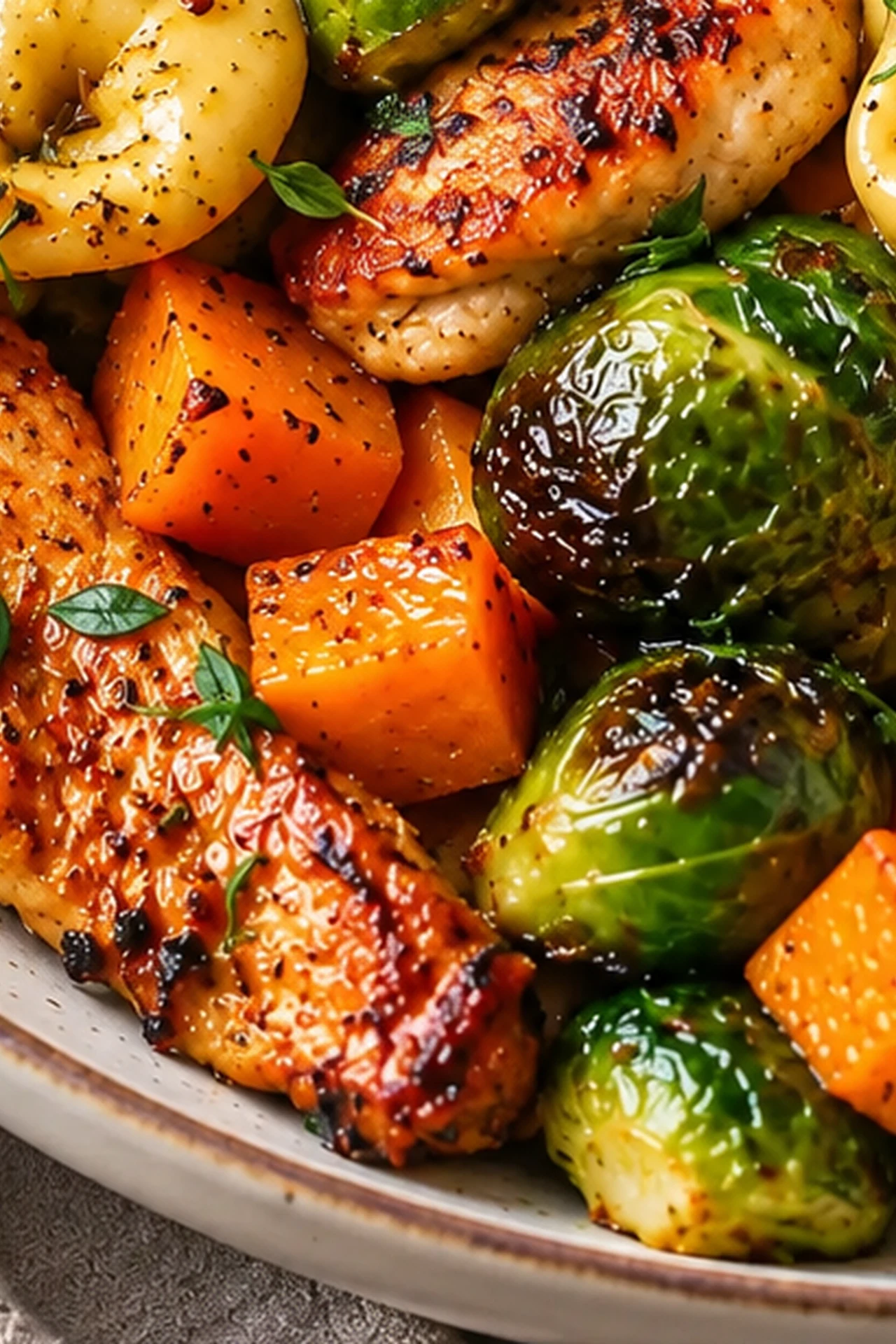 Cozy Autumn Chicken Dinner with Roasted Vegetables