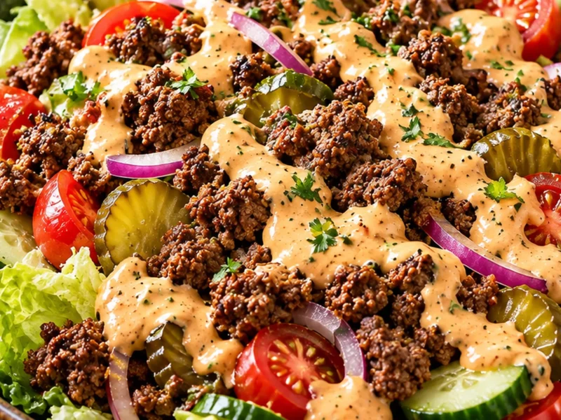 Healthy Burger Bowls with Secret Sauce