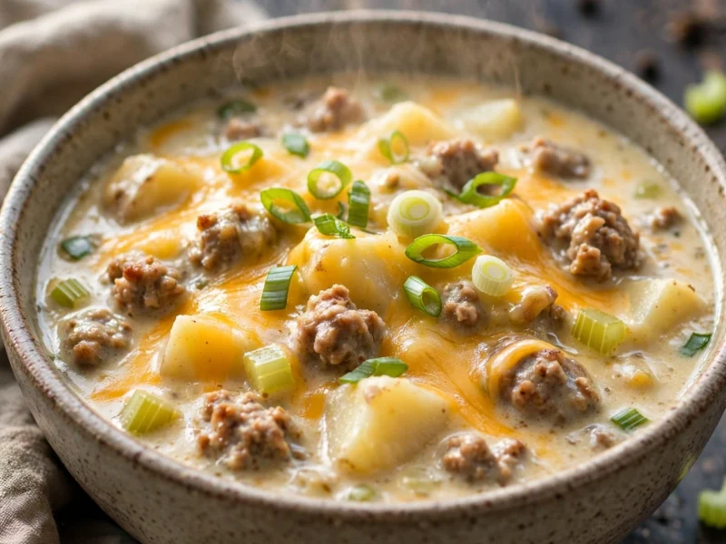 Creamy Potato and Sausage Chowder (45-Minute Comfort Food)
